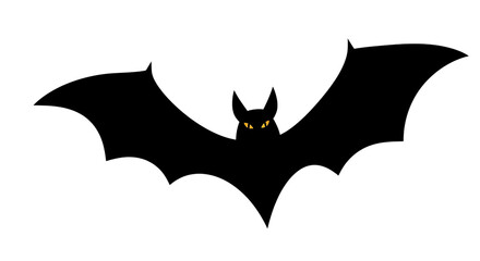 Obraz premium Angry bat flying in dark night