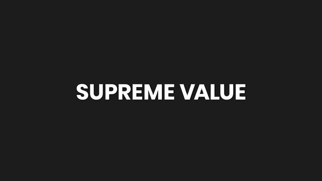 Supreme Value Minimal Particle Text Animation 4K for Best Deal Promotion and High Worth Offer
