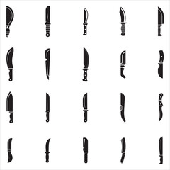 Machete Silhouette Clip Art