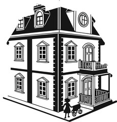 Fototapeta premium set of houses