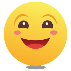 Fototapeta premium Joyful Laughing Emoji Face
