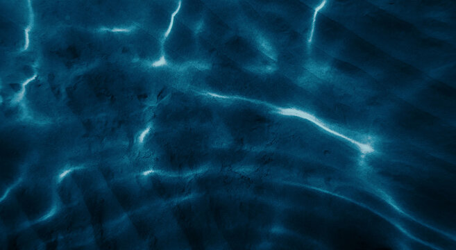 sea bed in dark blue
