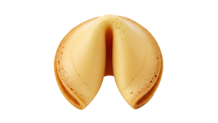 Fortune cookie isolated on transparent background