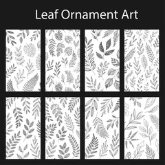 LeafOrnamentLineArt_WhiteBlack_02