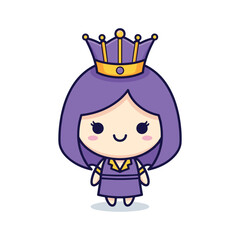 Charming Princess Vector Illustration