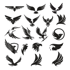 Obraz premium eagle silhouette for logo