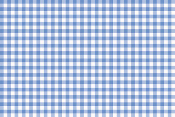 Real seamless Cornflower Blue color and Snow color tartan check pattern