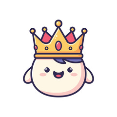 Adorable Kawaii King Illustration