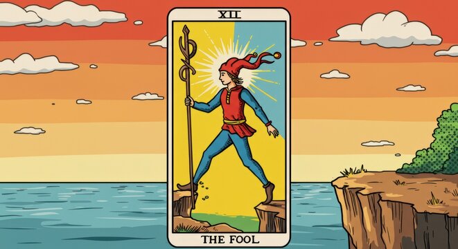 The Fool Tarot Card A Vibrant Illustration of New Beginnings