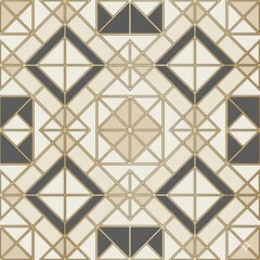 Elegant Geometric Pattern in Neutral Tones with Modern Design Elements