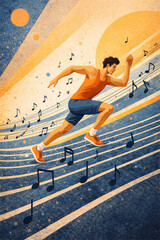 Harmonious Ascent A Runner's Musical Journey