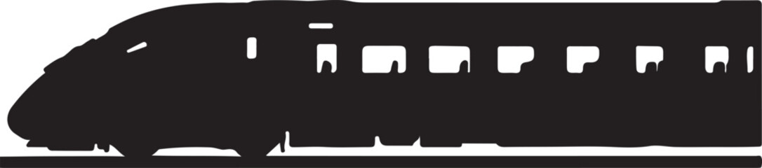 highspeed train silhouette © Sanzida