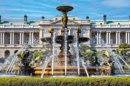 Grand Fountain at the Akasaka Palace in Tokyo, Japan