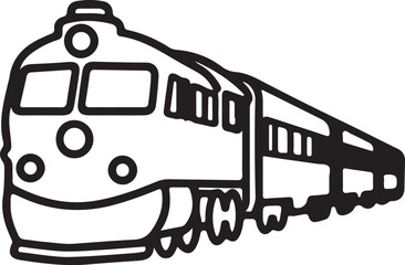 Train locomotive engine illustration © Sanzida