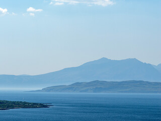 Obraz premium View on Arran, Scotland from mainland 