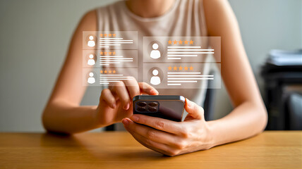 Innovative smart home automation technology, control lighting, Wi-Fi, cloud storage, and security cameras with a mobile device