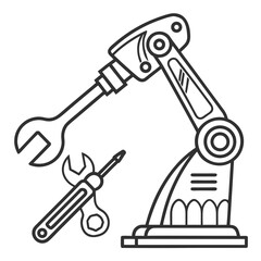 Modern Minimal Vector Icon Set for Artificial Intelligence and Machine Learning, Featuring Neural Links, Brain Connectivity, and Smart Algorithm Visualization