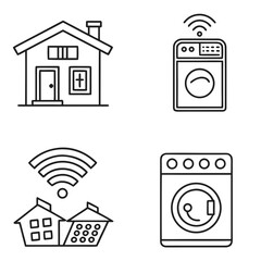 Modern Minimal Vector Icon Set for Innovation and Creative Ideas, Showcasing Lightbulb, Brainstorming, Problem Solving, and Strategic Thinking Symbols