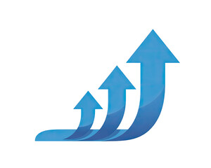 Progressive steps to success isolated on transparent background