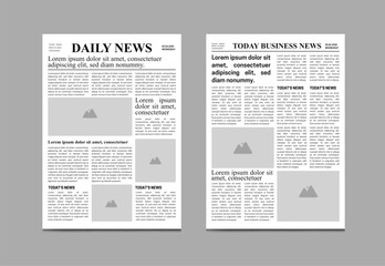Today newspaper Template Design, old newspaper and daily newspaper, news, daily news