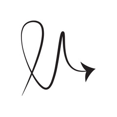 Fototapeta premium arrow line icon. vektor. arrow ilustration. icon arrow.