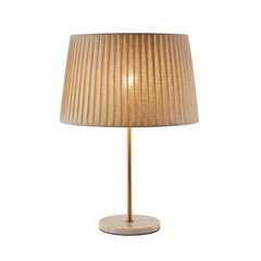 Fototapeta premium Ribbed Linen Drum Shade, isolated on a transparent background