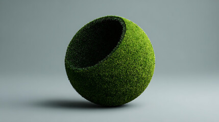 Spherical Green Grass Chair or Seat sphere nature