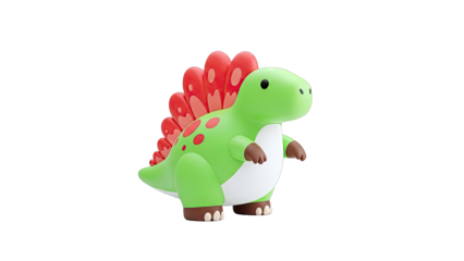 Cute Green Stegosaurus Toy