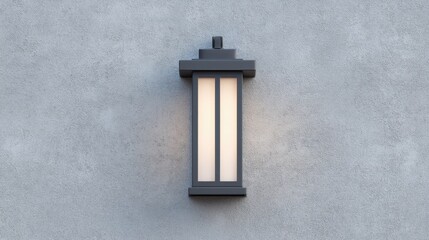 Elegant Solar-Powered Outdoor Light Fixture with Textured Wall Installation Ideal for Modern Landscapes and Ambient Illumination in Various Settings