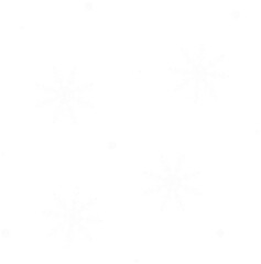 Obraz premium Hand Drawn Snowflake and Snowfall Decorative Illustration