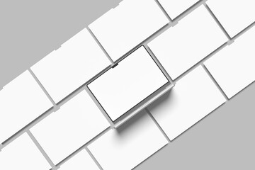 Laptop website presentation blank mockup