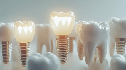 Dental Implants with 3D Models in Sterile Lab Setting