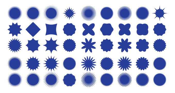 Sale stickers collection , price tags, starbursts, label, quality marks, sunbursts, retro stars, starburst speech bubbles, and attention grabbing designs, flat icon set