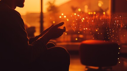 Warm Ambient Therapy Session in Comfortable Office