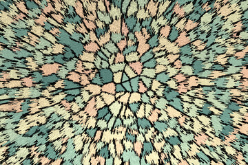 Vibrant abstract pattern with dynamic green and pink hues