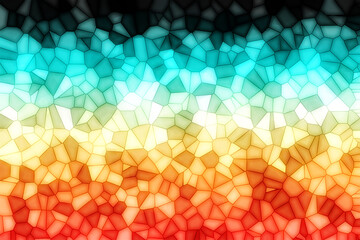 Vibrant mosaic pattern with gradient colors and geometric shapes