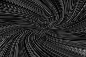 Stunning black and white abstract spiral pattern with swirling lines