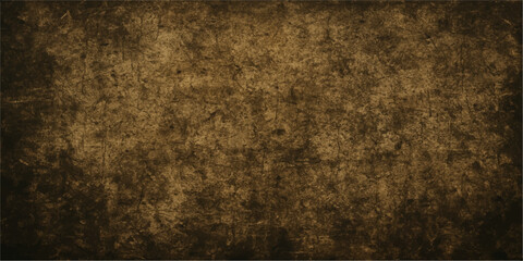 Aged brown parchment texture with a dark vintage grunge effect on stained antique paper creating a rough worn backdrop for retro design