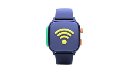 Smartwatch with Wi-Fi Icon