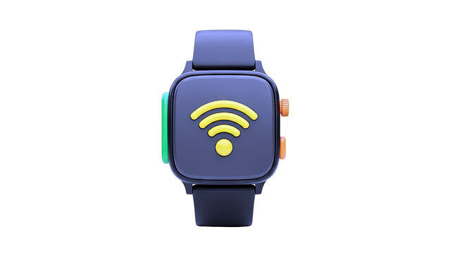 Smartwatch with Wi-Fi Icon - Powered by Adobe