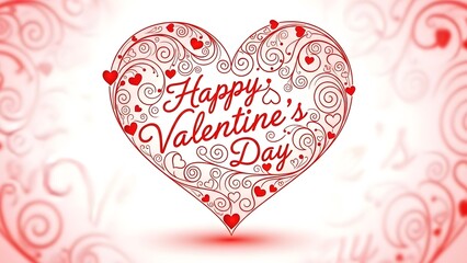 Happy valentine's day heart design