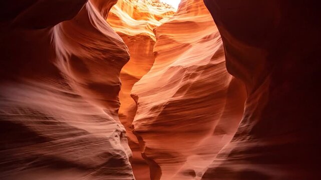 Smooth, flowing sandstone walls carved by water and wind create natural beauty