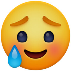 Fototapeta premium sad smiley face emoji