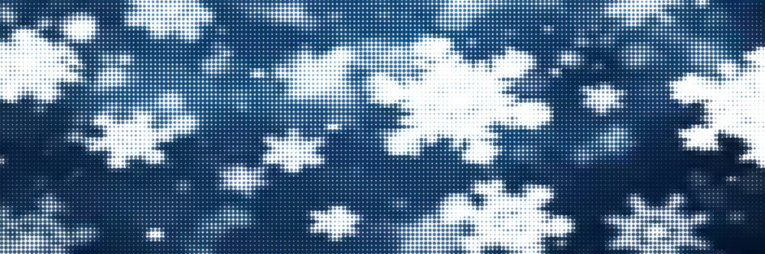 modern blue stippled curved gradient wave background. snow point - Powered by Adobe