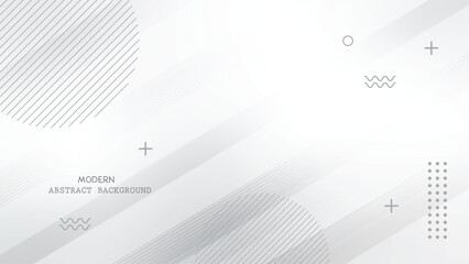 Modern abstract background with geometric shapes and lines in gray tones for creative design with minimalist and art and pattern and graphic © Meizan 
