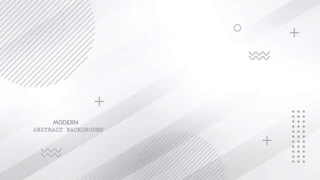 Modern abstract background with geometric shapes and lines in gray tones for creative design with minimalist and art and pattern and graphic