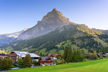 Kandersteg, Switzerland with the backdrop of the Swiss Alps 3326