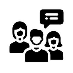 People talking and communicating together