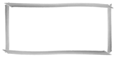 Obraz premium グレーの手描きシンプルフレーム /Hand Drawn Gray Frame Border