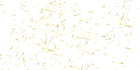  vibrant and celebratory scene with gold confetti scattered  on a white background  and elegant atmosphere for events	